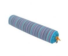 Freahap sarrasin Husk col rond support cervical Oreiller Rouleau Bloster Coussin, bleu, Taille unique