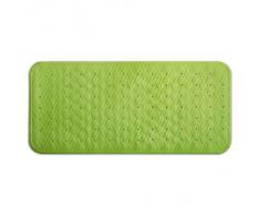 Tapis de bain casa pura® Victoria antidérapant | pour baignoire, douche - 3 coloris | sans PVC/latex - fonction antiglisse | taille 35x75cm, vert