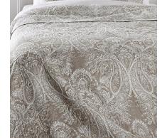 Ensemble dessus de lit matelassé avec ses 2 housses de coussin - Grande taille - Coloris Beige