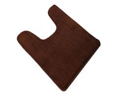 Topdo 1pcs Set de Tapis de Toilette en Forme de Tapis antidérapant pour Tapis de Salle de Bains lavables à la Machine Tapis de Salle de Bains à séchage rapide50 * 80CM