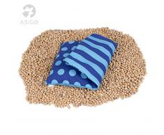 Coussin Chauffant en Noyaux de Cerise Bouillotte Naturel Fabriqué en Allemagne pour Douleurs dArthrose Musculaires Crampes Épaules Cou Dos Nuque Cervicales À chauffer au Micro-Ondes Four 20x30 cm