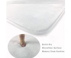 Morbuy Flanelle Tapis de Salle de Bain Sets 3 pièces, Absorbant Antidérapant Éléphant Décoration imperméable Toilette Tapis Rugs Tapis de Contour et pour Couvercle (S (45x75cm), Forêt)