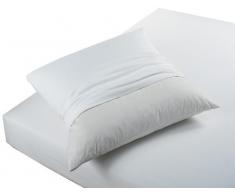 Douceur dIntérieur Protège Oreiller Molleton Uni Blanc 50 x 70 cm