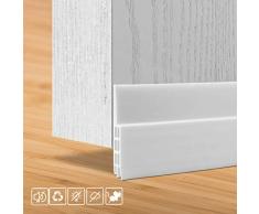 Hulameda Bande détanchéité adhésive en caoutchouc pour bas de porte Pour le bruit et léconomie dénergie, largeur: 5,1 cm, longueur: 99,1 cm, beige