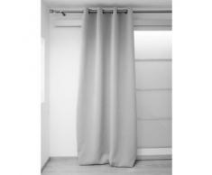 Soleil dOcre Rideau ÃÂ oeillets OCCULTANT 135x250 cm Silver Gris Clair
