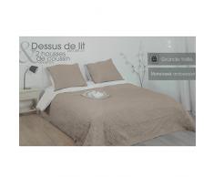 Dessus de lit 240 x 260 cm Arabesque Lin + 2 taies