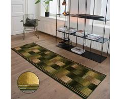 Carpet Studio Tapis Salon 67x150cm, Cuisine/Chambre à Coucher/Couloir, Decoration Chambre, Facile à Aspirer, Fini à la Main, Vert
