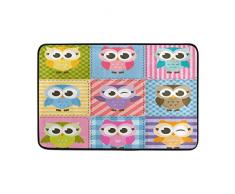GIGIJY Tapis humoristique coloré pour chambre à coucher, salon, salle à manger, cuisine, maison, sol intérieur, salle de bain, entrée, tapis de porte 60 x 40 cm