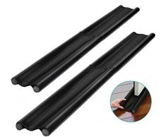 Bas de Porte Double Isolant Boudin de Porte Stop Froid Lot de 2