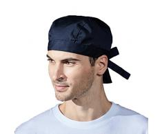 LissomPlume Unisexe Toque Bandana De Cuisine Chef Femme Bandana Chapeau De Cuisinier Homme marine