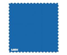 LUDI – Tapis de Sol sécurisant 145 x 145 cm. Lot de 9 Dalles à encastrer. Amortit Les Chocs, évite Les dérapages. A Installer sous Les piscines et Aires de Jeu en intérieur ou en extérieur - 90007