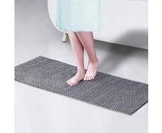 XIYUNTE Tapis de Bain Antidérapant - 50 x 120 cm Sécurité de la Salle de Bain Moquettes, Chenille Tapis de Bain Lavable en Machine Paillassons, Tapis pour Salle de Bain, Cuisine, Chambre, Animaux