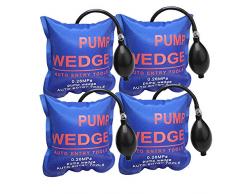 WANYI 4 Pièces Pump Wedge Air Wedge Outil Alignement Pompe à air Coussin gonflable Alignment Tool Inflable Shim Air Coussiné Puissant Outils à main pour Installation des Portes, Fenêtres Vert