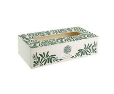 Totally Addict HD4954 Boite à Mouchoirs Jungle, Bois, Vert, 27 x 13,5 x 7,5 cm