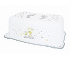 BIECO 11001703 - enfants blancs Marchepied, avec motif girafe et la fonction anti-glissement, à un seul étage, hauteur de marche 14 cm, de 12 mois à 10 ans