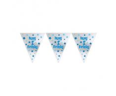 Amscan International Guirlande fanions pour premier anniversaire de garçon