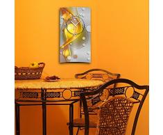 DIXTIME 3D-0049 Horloge murale moderne et design, silencieuse sans bruit de tic-tac