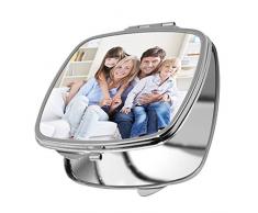 Yonacrea - Miroir de Poche - avec photo personnalisée