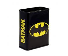 Unbekannt Son et Robe 6820526000 Tirelire avec Motif Batman, métal Noir, 9.0 x 4,5 x 11,5 cm