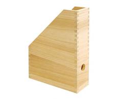 Porte-revues VBS, en bois, 30,5 x 21,5 x 8,5 cm