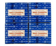Satya Sai Baba Nag Champa Cônes dencens Nagchampa Lot de 48 cônes