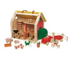 Goki - 51916 - Maison de Poupée - Valise Ferme avec Accessoires et Animaux