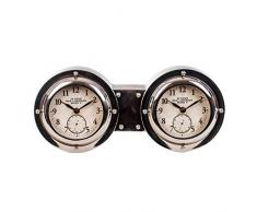 Euro Flora Metal Table Horloge Binaire 33x14.8 Cm