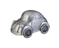 tirelire cochon, tirelire en forme de voiture classique de dessin animé créatif en métal - argent