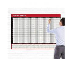 Cake Factory Calendrier 2020 format A0 (84 x 118 cm), calendrier annuel mural, de janvier à décembre, pour étudiants, famille, maison et bureau