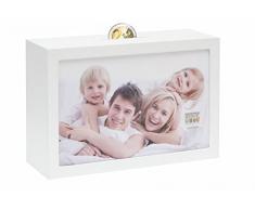 Deknudt Frames S66RR1 Cadre Photo avec Tirelire Bois Blanc 10 x 15 cm