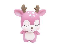 Tirelire cerf, tirelire de dessin animé, tirelire, Pot économiseur, meilleur cadeau pour enfants, cadeau de fête des enfants (rose)