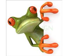 Sticker Boite aux lettres Grenouille 30X30cm SABAL0076 (1 sticker boite aux lettres)
