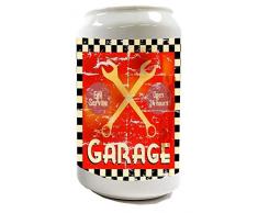 LEotiE SINCE 2004 Tirelire Boîte Cochon Coin Money Bank Vintage Voiture Garage imprimées céramique