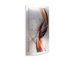 Kreative Feder WAA504FL Horloge Murale Design 3D XXL silencieuse, 50cm x 30cm leise Quarzuhr
