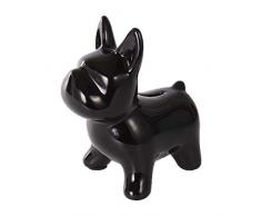 LIOOBO Tirelire en céramique en Forme de Chien Motif Cochon Noir
