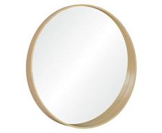 Miroir Rond Design en Bois D80 Cm Vali