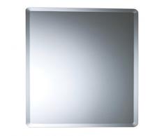 Magnifique miroir de salle de bain carré, moderne et élégant, taillé en biseau, mural 40cm X 40cm