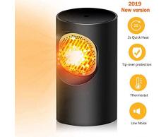 Queta Radiateur Soufflant Electrique,Chauffage Soufflant,Radiateur Electrique,Chauffage Dappoint,Mini Rapide Radiateur Soufflant Protection Contre Surchauffe pour Bureau Maison