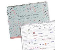 Boxclever Press Family Home Planner Calendrier 2020 (EN ANGLAIS). Calendrier familial 2020. Grand calendrier 2020 mural avec 6 colonnes. Commence maintenant jusquà décembre 2020
