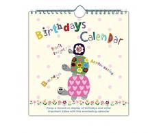 Calendrier perpétuel pour anniversaires, motif tortues