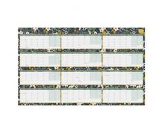 Boxclever Press calendrier 2020 2021 mural. Calendrier scolaire 2020 2021. Format paysage, bloc mensuel, en anglais. Planning mural d’août 2020 à juillet 2021. (Non-laminé)