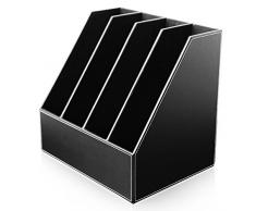 KINGFOM™ Porte-revues 4 Compartiments A4 en cuir