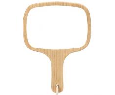 Mirrorlwban L et Confortable à Main Miroir – Manche en Bois Miroir – Handheld miroirs (2018 Modèle), 4