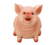 DIYARTS Tirelire Uneopenable Mignon Cochon en Forme de Tirelire Petite Silicone Caisse dépargne Cash Container pour Enfants Garçons Filles (L)