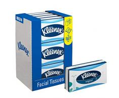 Kleenex 8824 Boîtes de mouchoirs, 12 paquets de 72 formats, 3 épaisseurs, Doux et résistant, Sans parfum, Couleur : Blanc, Original, 08824000