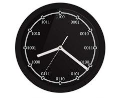 guyuell Math Numbers Equation LED Enseigne Au Néon Horloge Murale Code Binaire Horloge Murale Décorative avec Rétro-Éclairage LED Enseignants Cadeaux Éducatifs