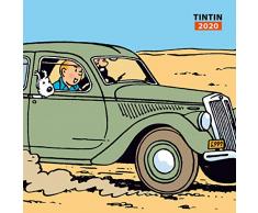 Calendrier mural tintin voitures 2020