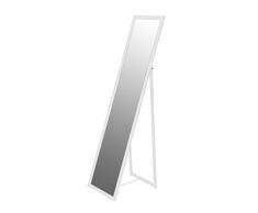 Harbour Housewares Miroir sur Pied rectangulaire - Blanc