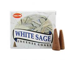 Encens Hem - White Sage - Sauge Blanche - Cônes