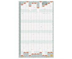 Boxclever Press calendrier 2020 2021 mural. Calendrier pour lannée scolaire 2020 2021. Format portrait, linéaire, en anglais. Planning mural d’août 2020 à juillet 2021. (Non-laminé)